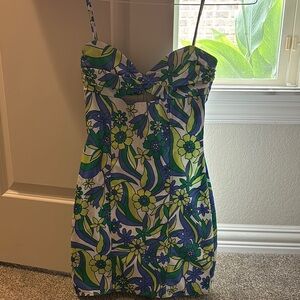 Zara Floral Print Dress with Spaghetti Straps